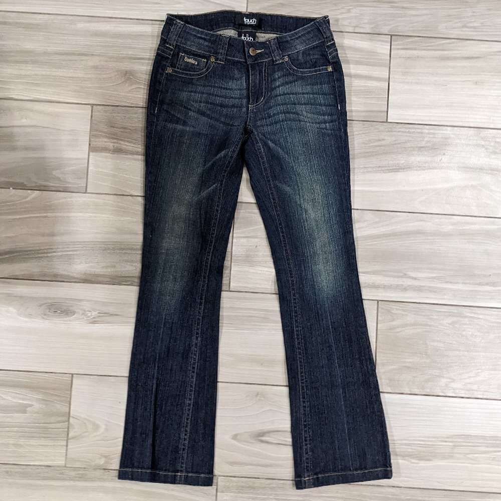 Touch NFL Steelers Boot Cut Jeans Dark/Medium Blue Size 26